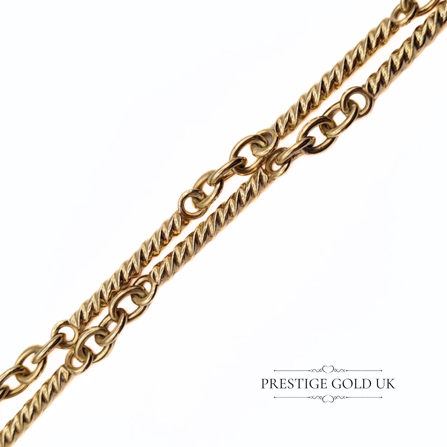 Ornate Gold Fancy Bar Link Bracelet  - 7 Inches (18 cm) Heavy