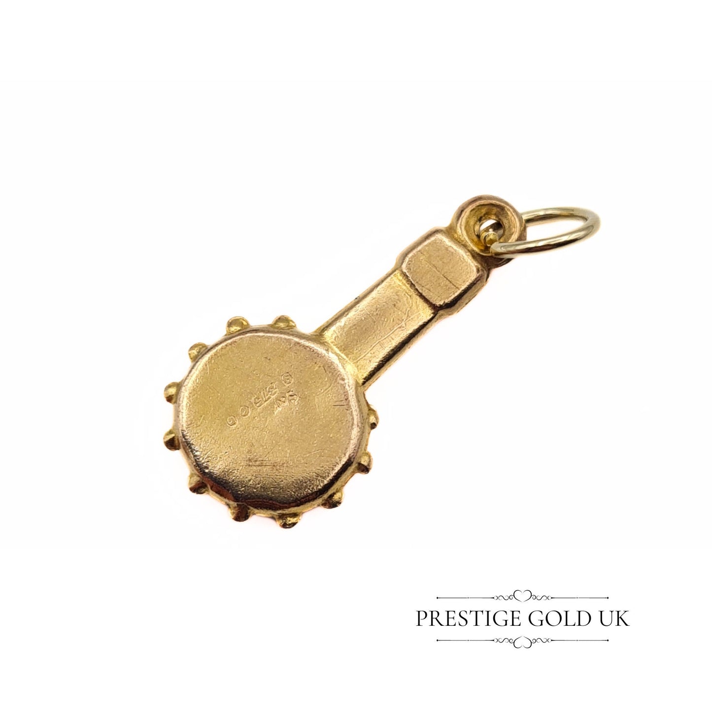 Vintage 9ct Gold Banjo Charm