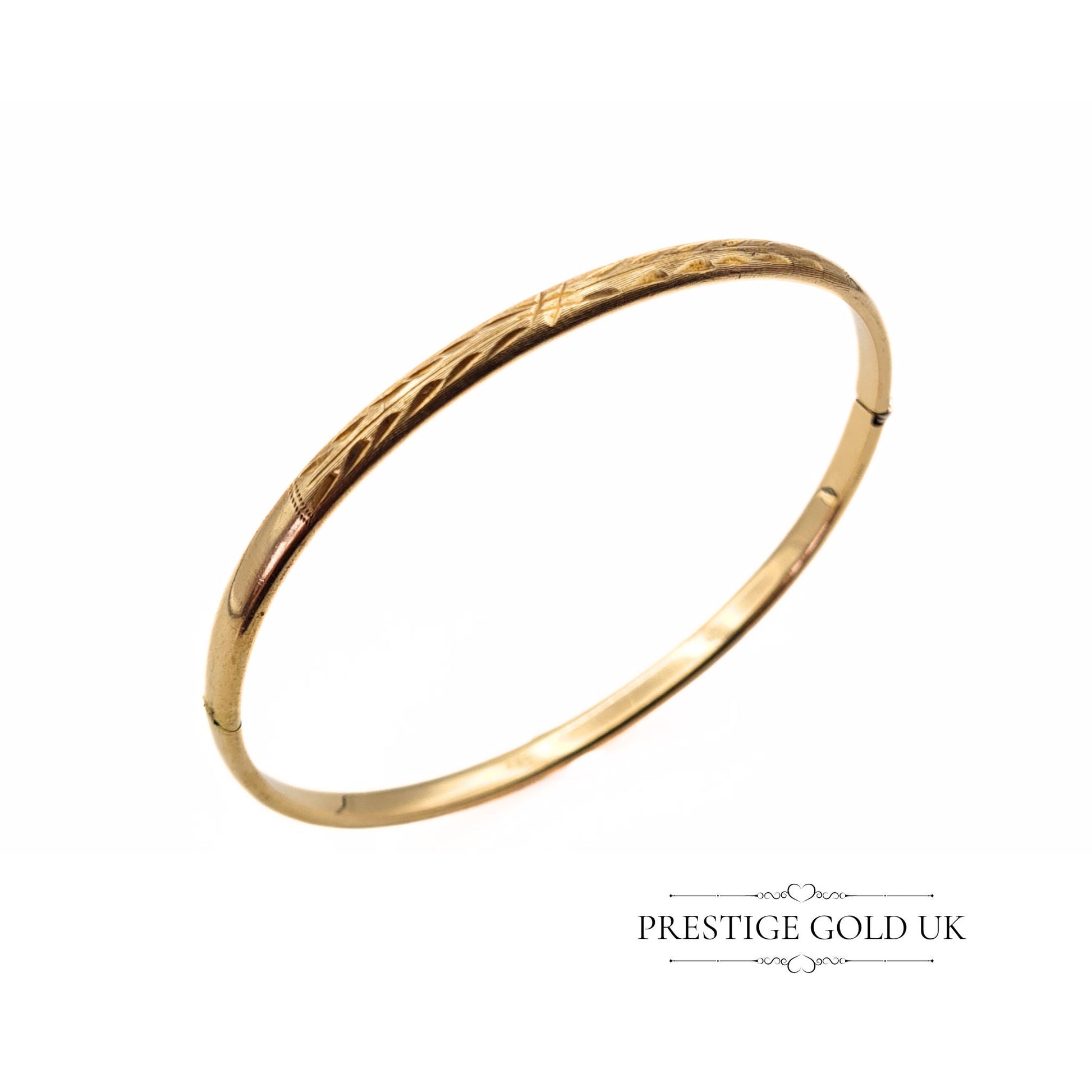 Vintage Gold Engraved Bracelet/Bangle