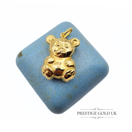 Vintage 9ct Gold Teddy Bear Charm / Pendant