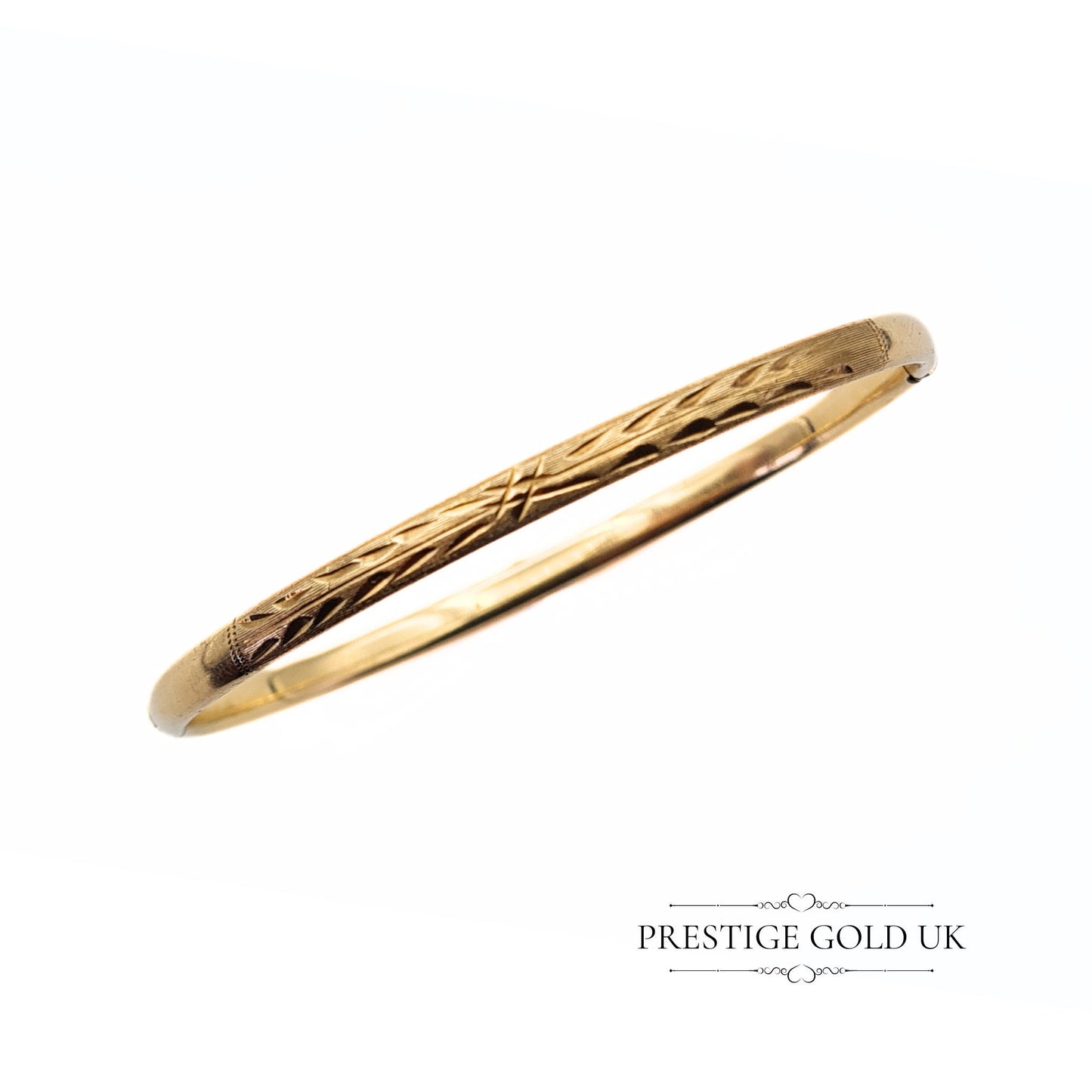 Vintage Gold Engraved Bracelet/Bangle