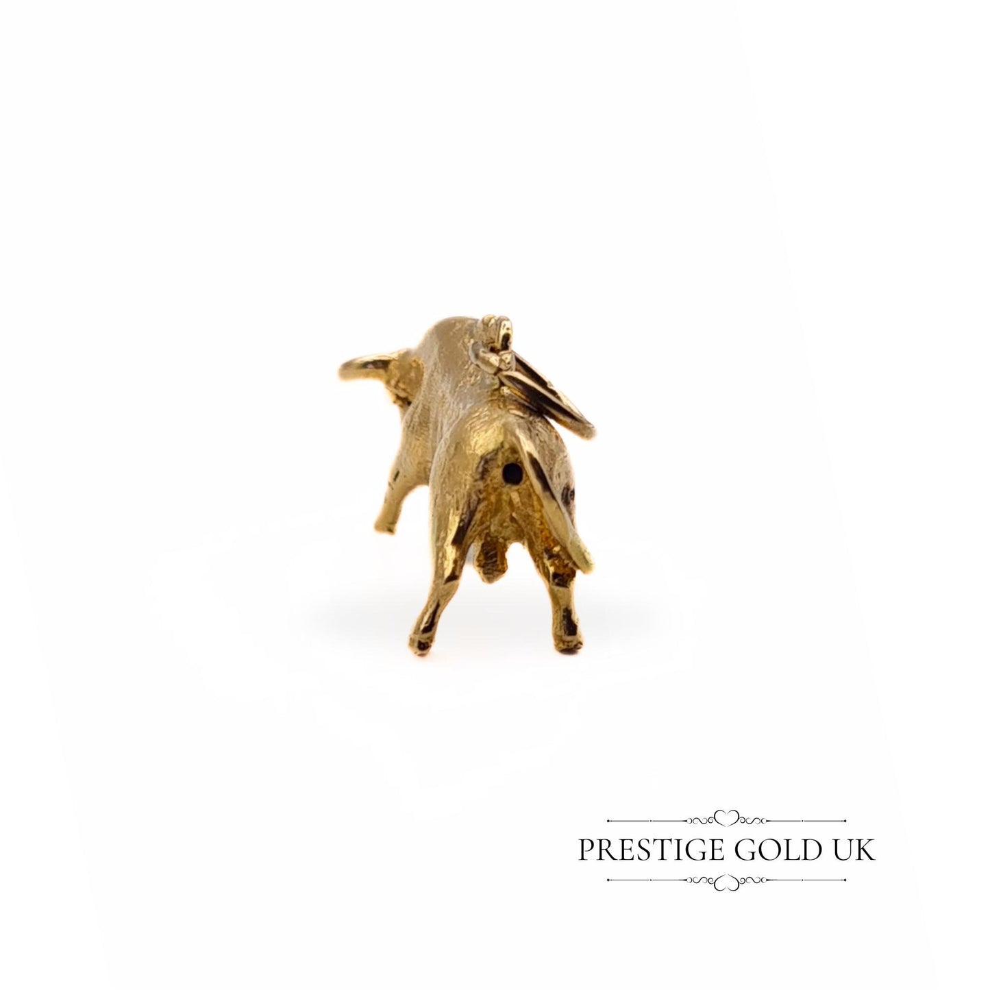 Vintage Heavy 9ct Gold Bull/Taurus Charm