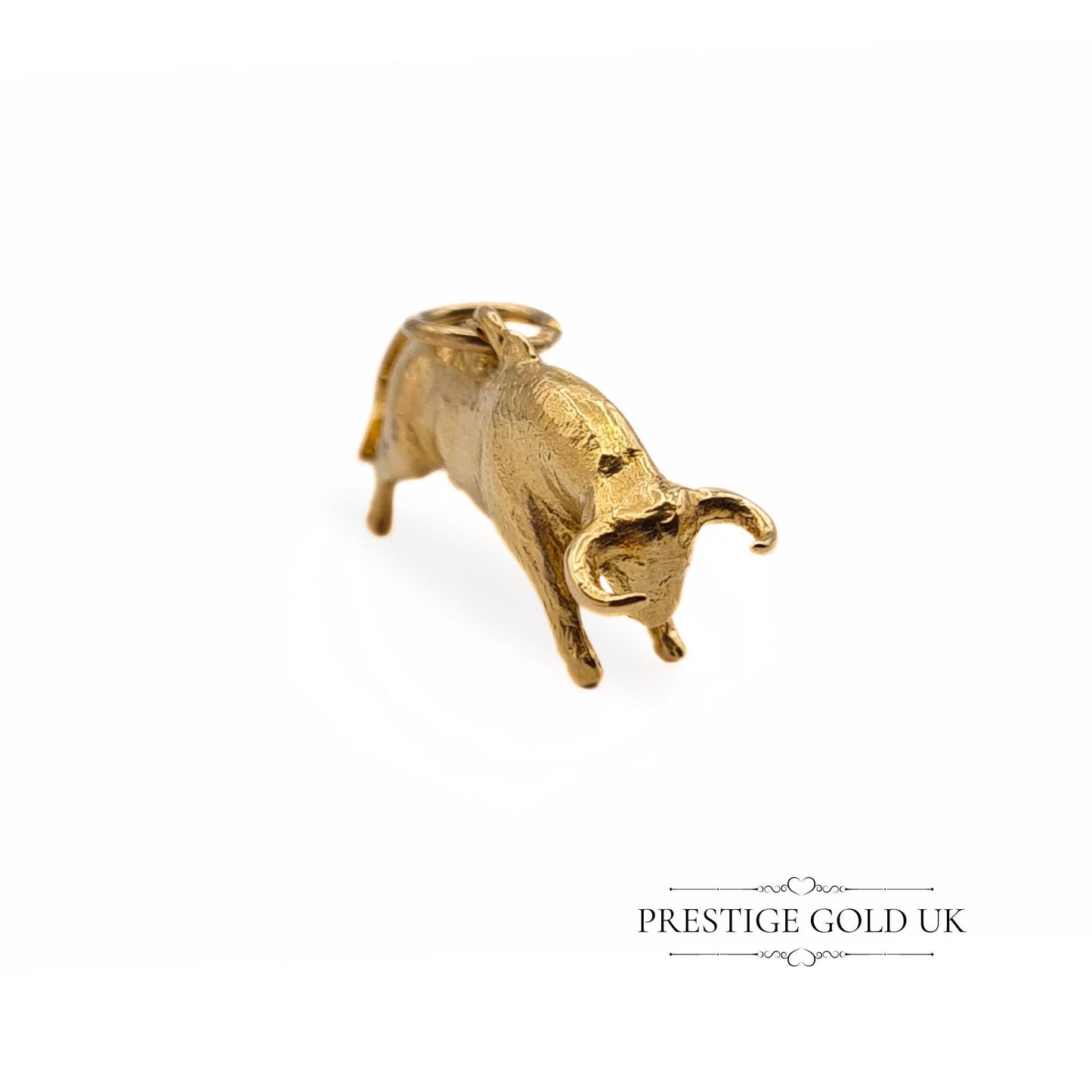 Vintage Heavy 9ct Gold Bull/Taurus Charm