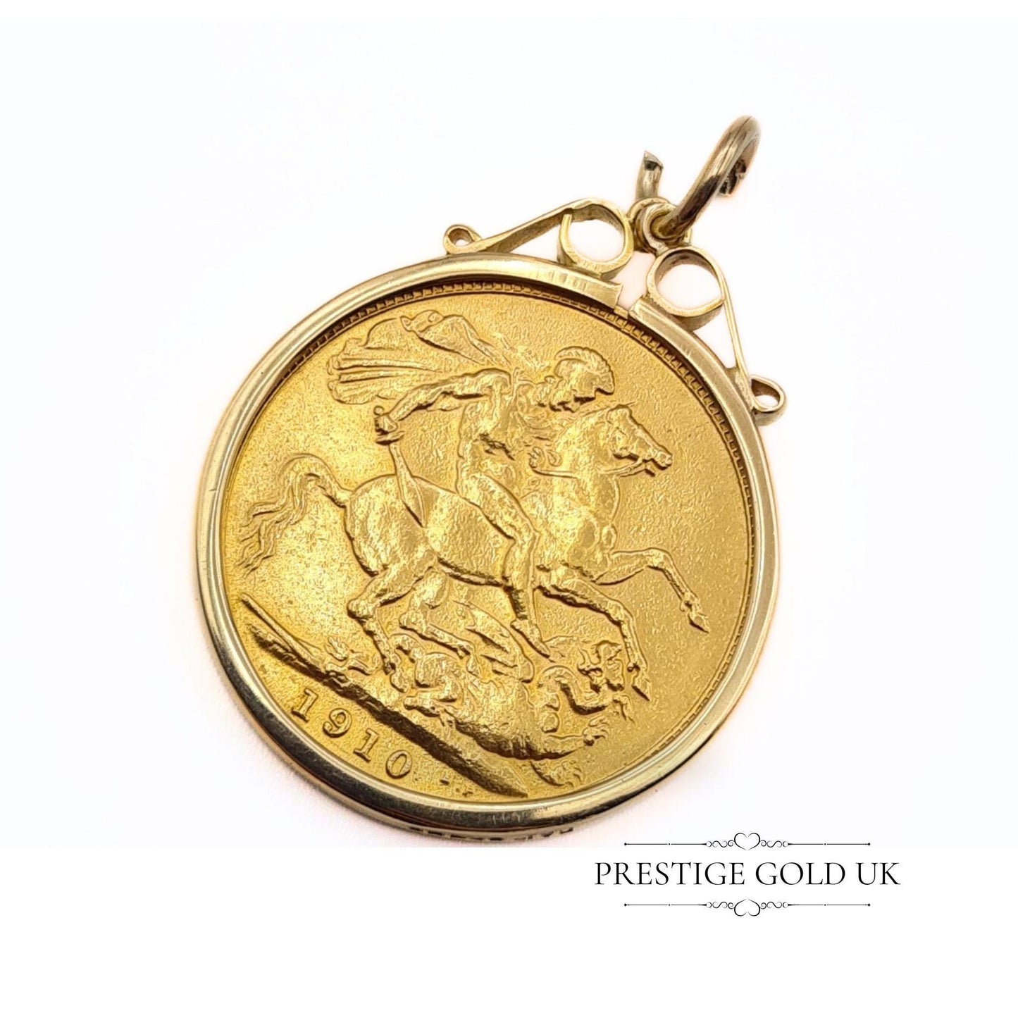 Vintage Full Sovereign Mount - 9ct Yellow Gold