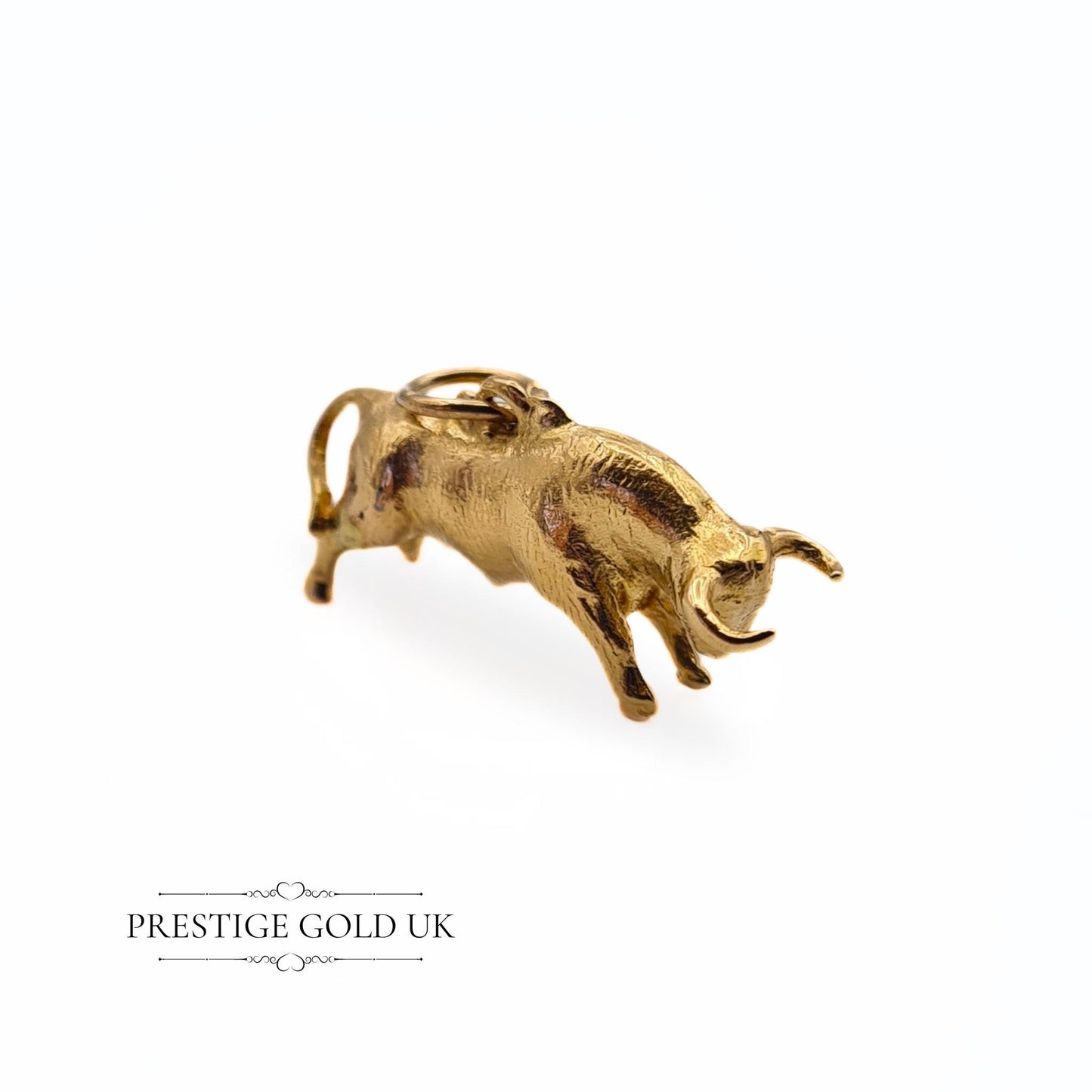 Vintage Heavy 9ct Gold Bull/Taurus Charm