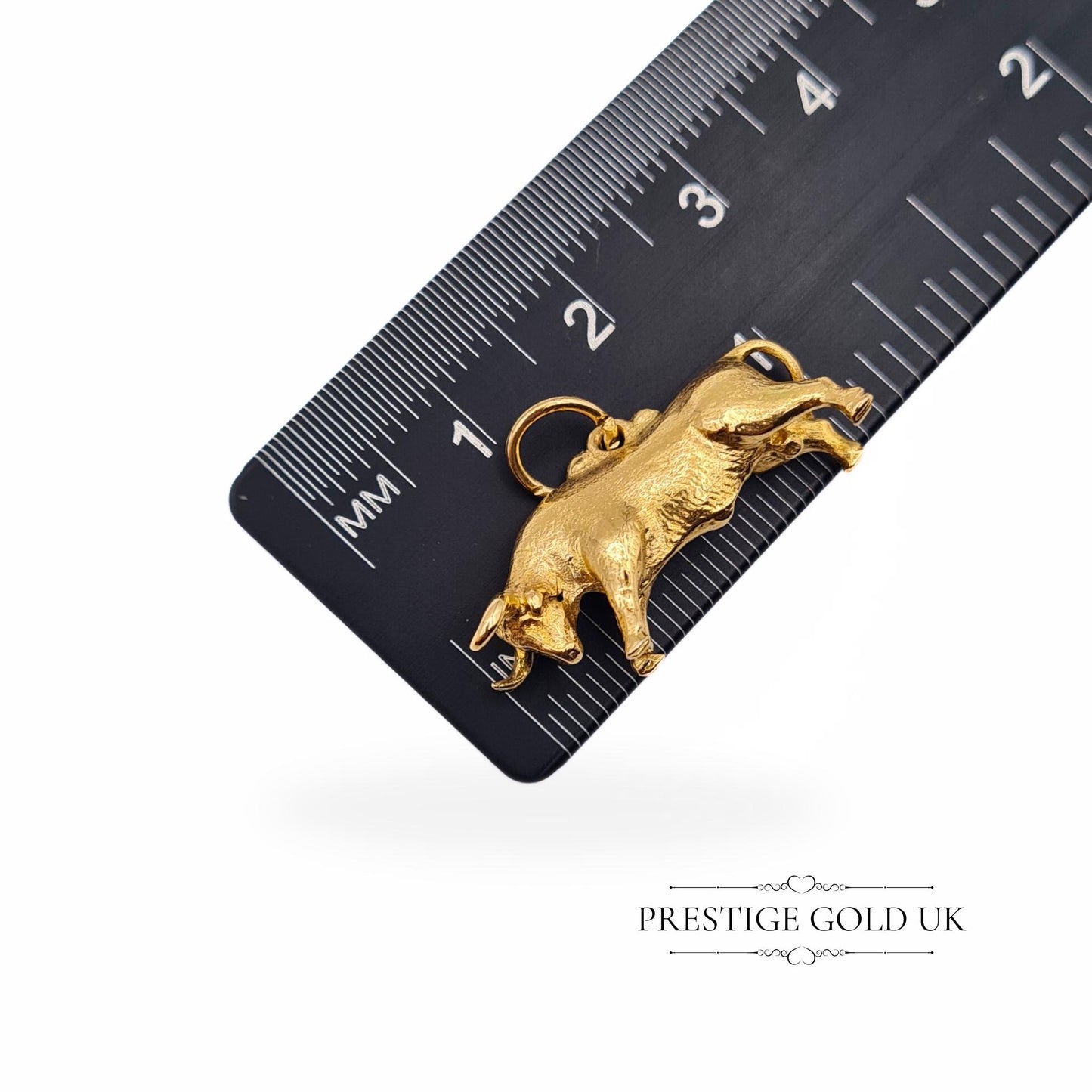 Vintage Heavy 9ct Gold Bull/Taurus Charm