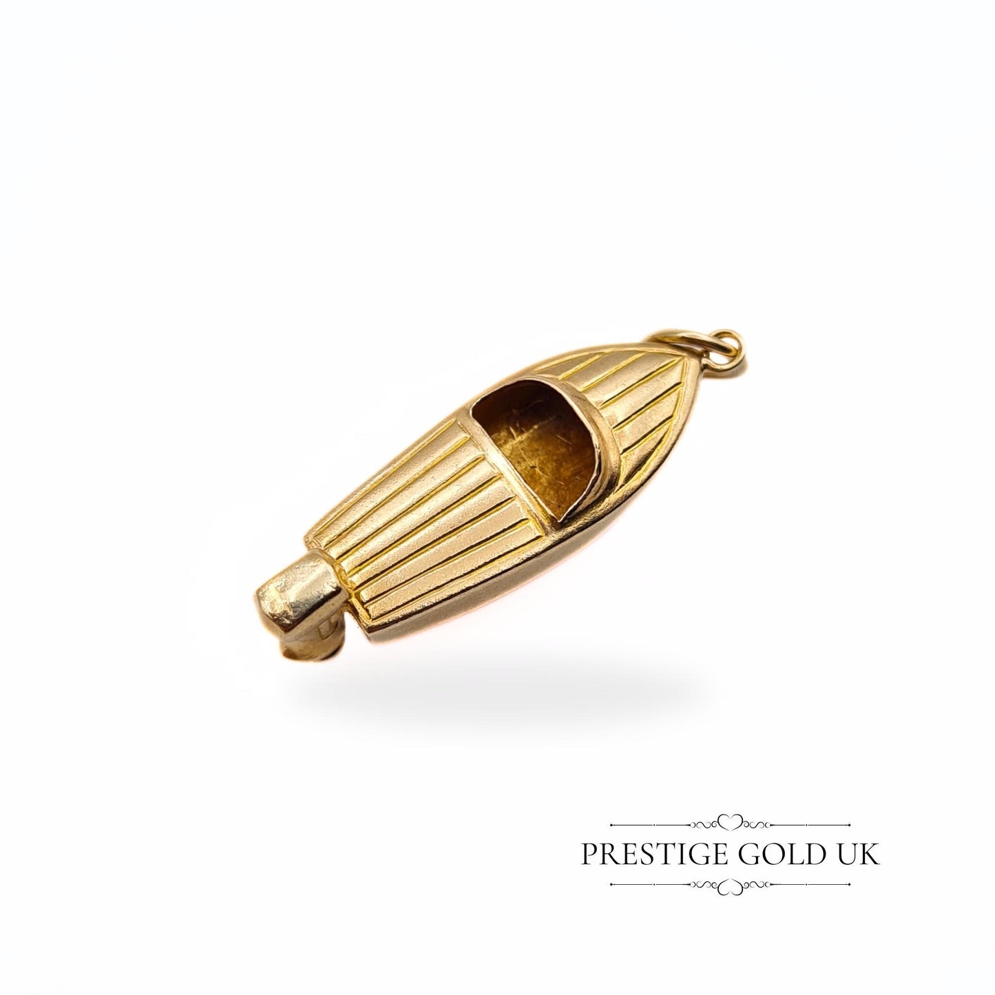 Vintage 9ct Gold Speedboat Charm