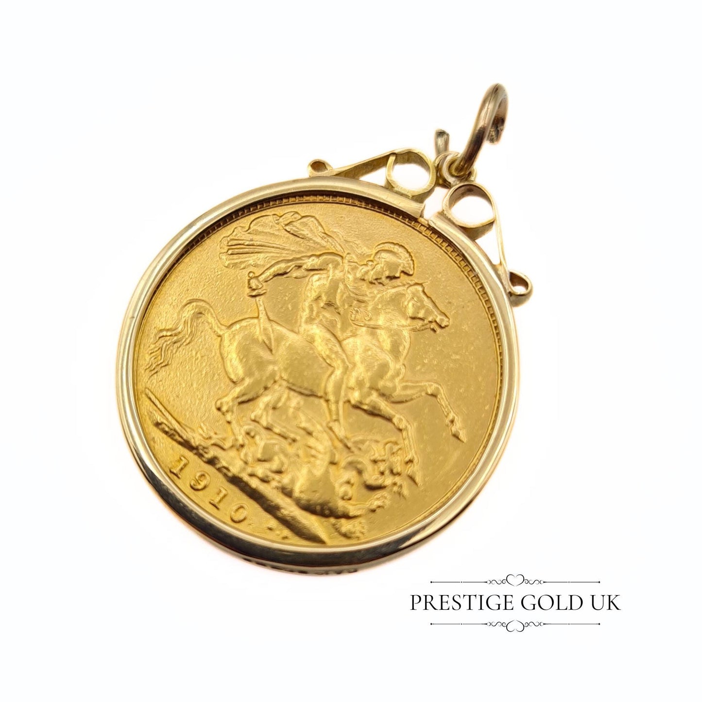 Vintage Full Sovereign Mount - 9ct Yellow Gold