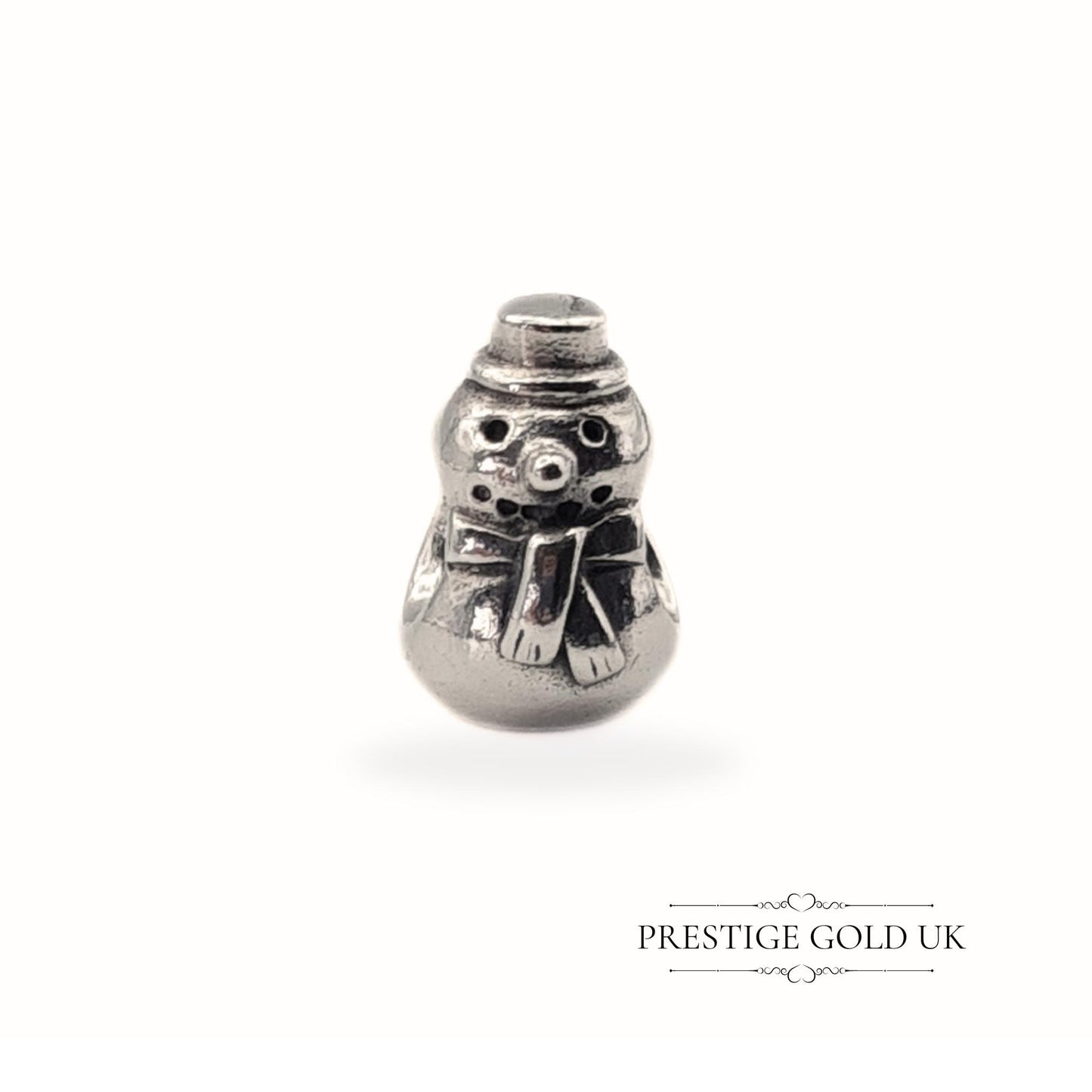 Authentic Retired Pandora Happy Snow Man Charm - 790374