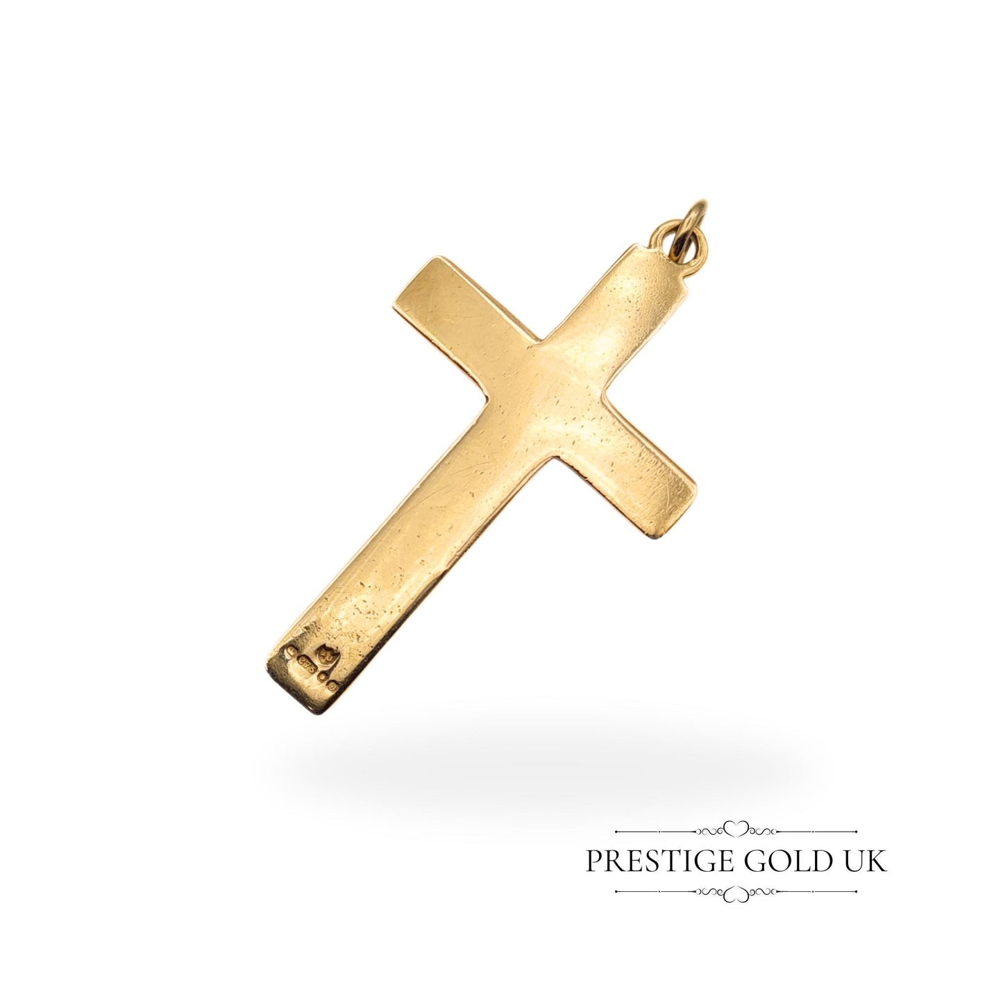 Vintage Gold Crucifix Pendant 9ct Solid Gold