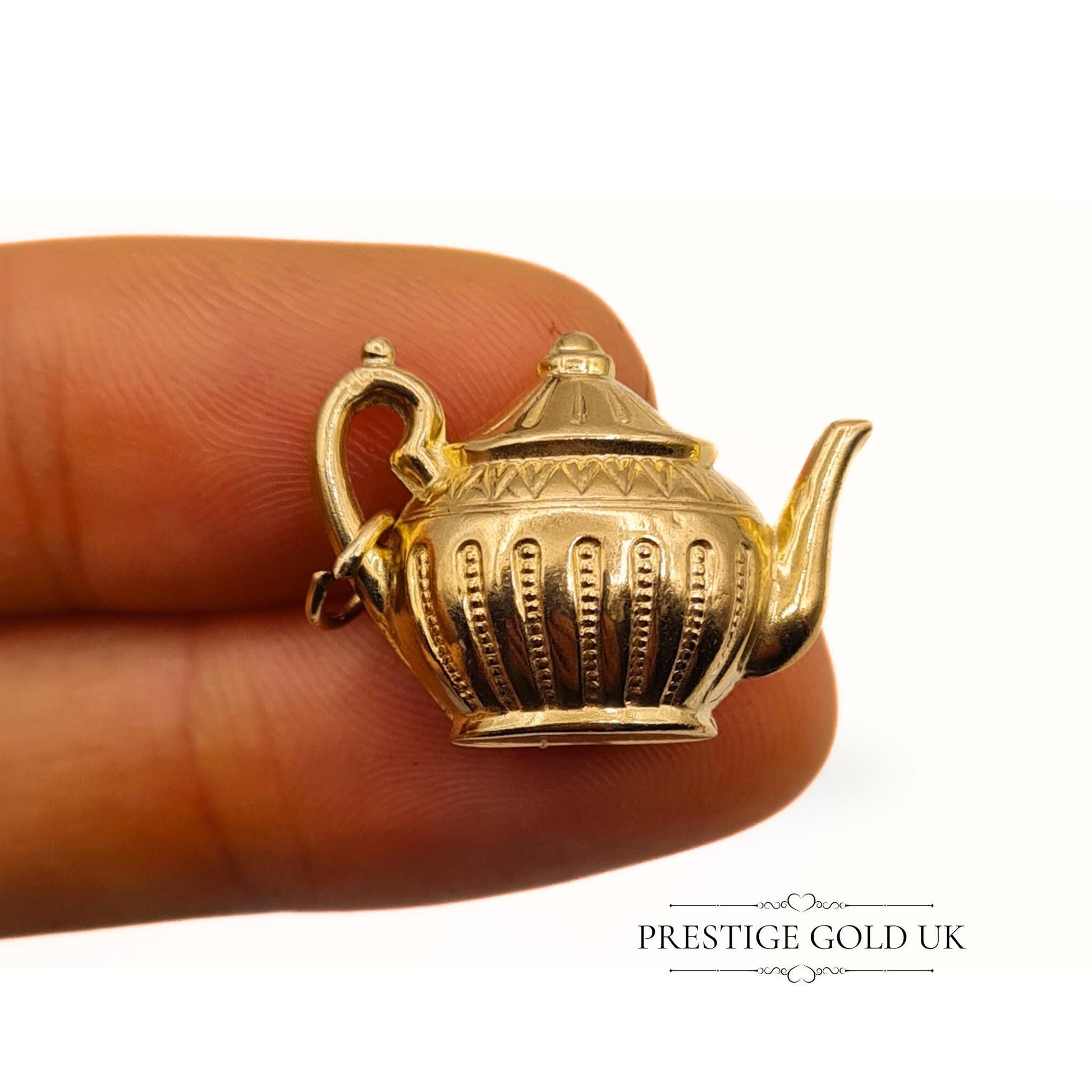 Vintage 9ct Gold Tea Pot Charm