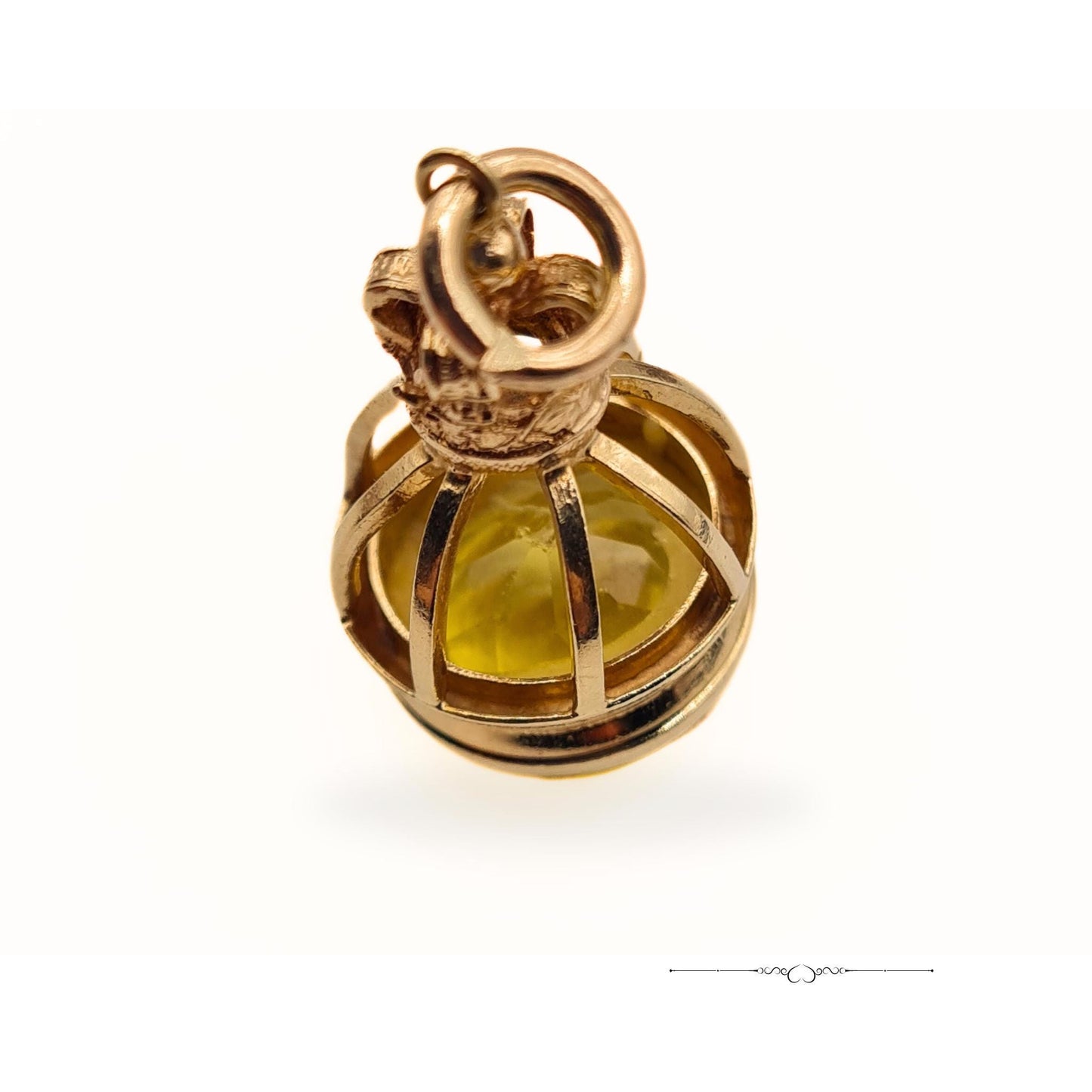 Clearance Item: 9ct Gold Citrine Crown Pendant