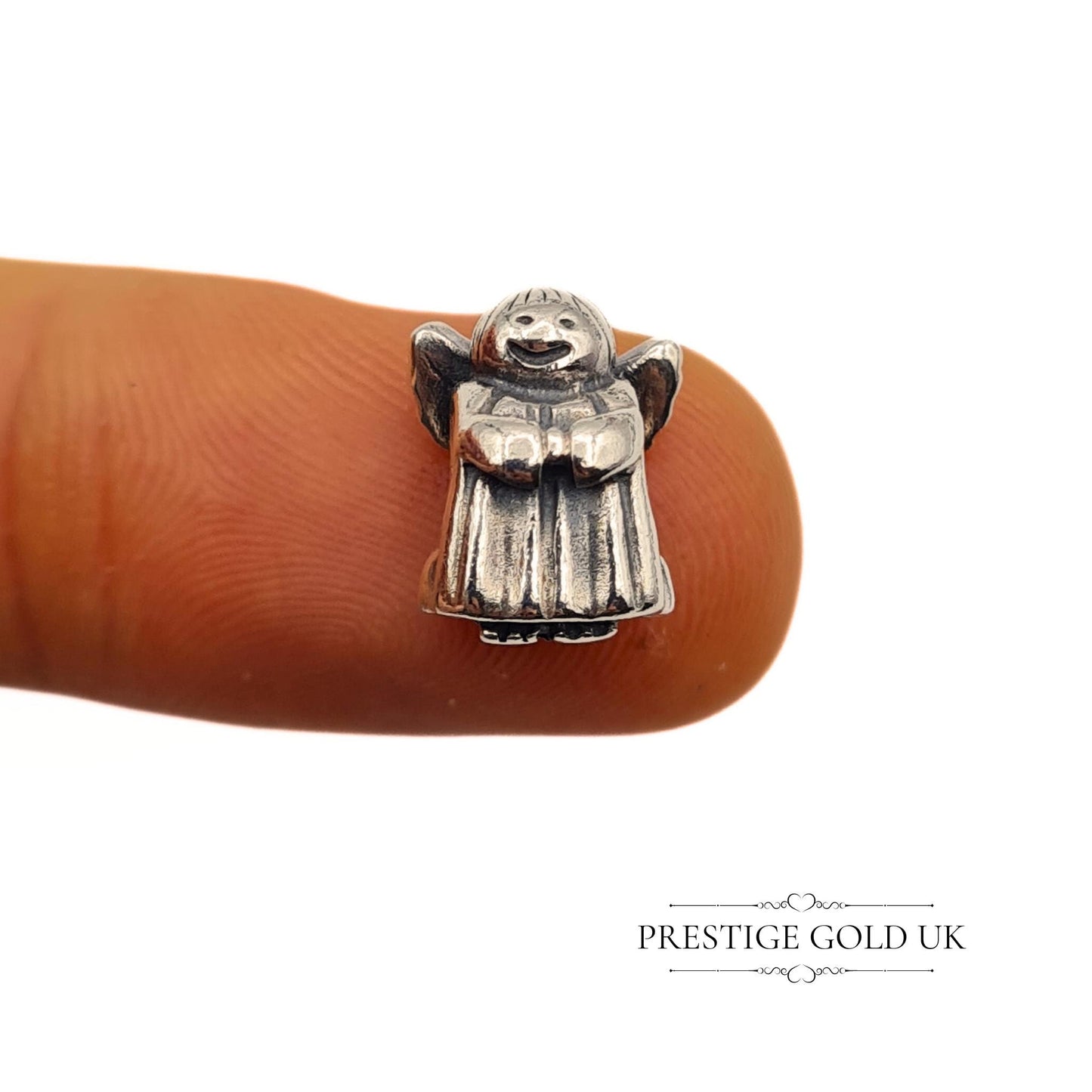 Authentic Retired Pandora Happy Angel Of Hope Charm - Silver No. 790337