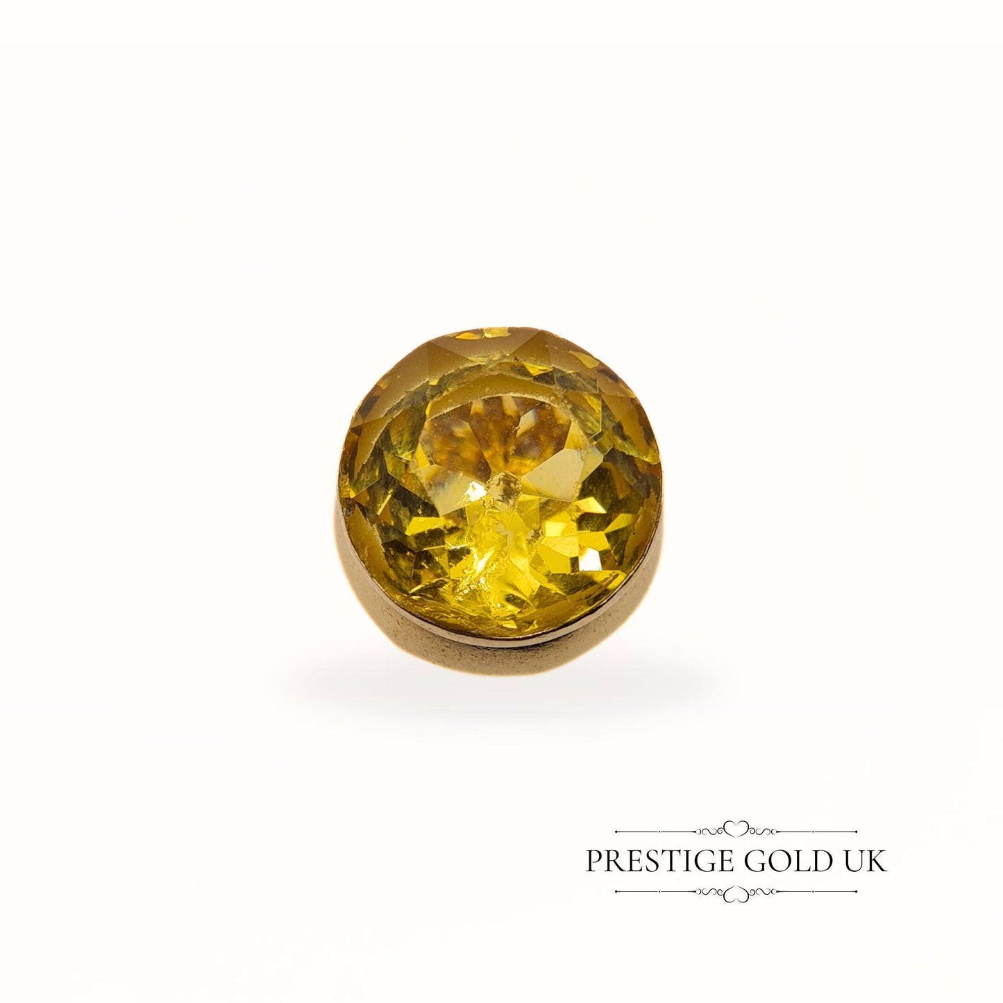 Clearance Item: 9ct Gold Citrine Crown Pendant