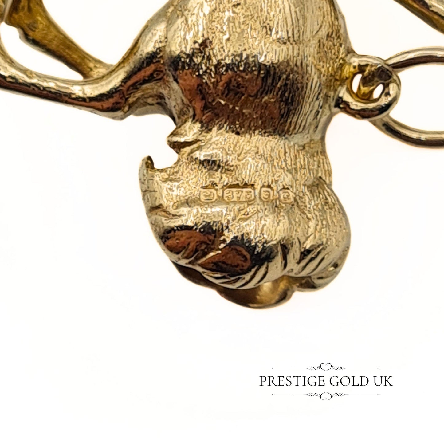 Heavy Vintage 9ct Gold Ostrich Charm