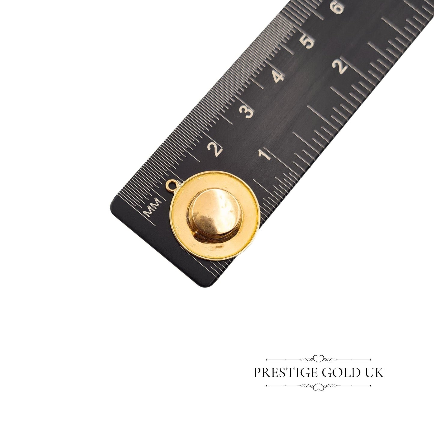 Vintage 18ct Solid Gold Boater Hat Charm