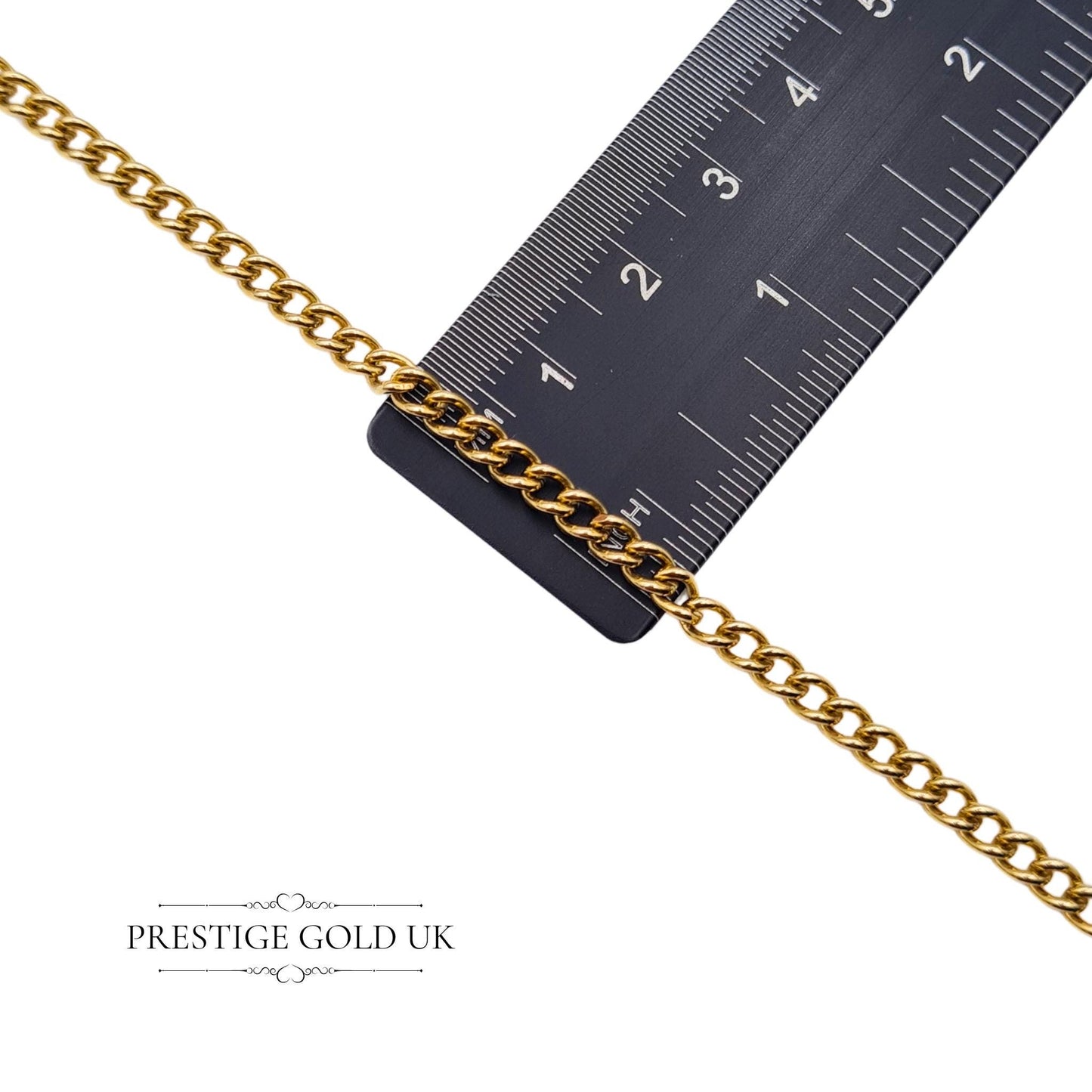 9ct Gold Curb Bracelet with Albert T-Bar & Lobster Clasp - 7" (17cm)