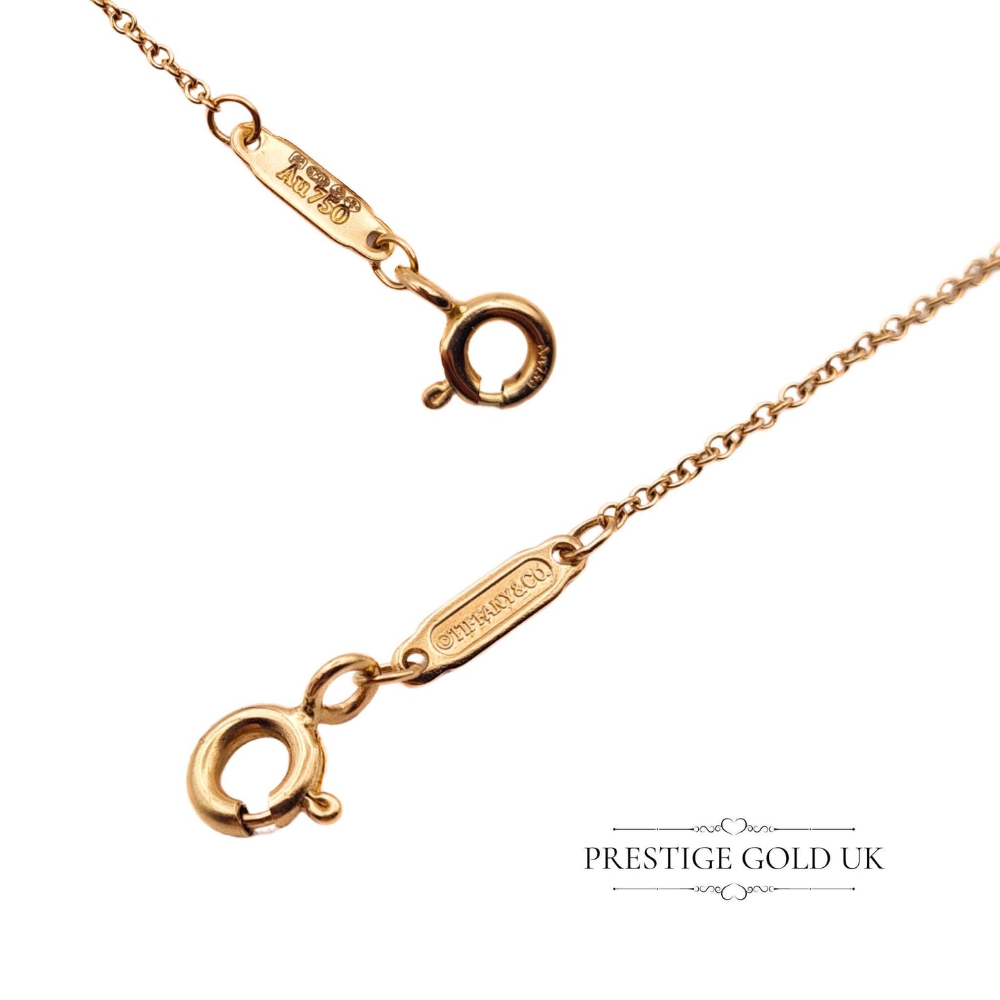 Vintage Tiffany & Co Rose Gold Necklace - Adjustable 16 - 18 inch