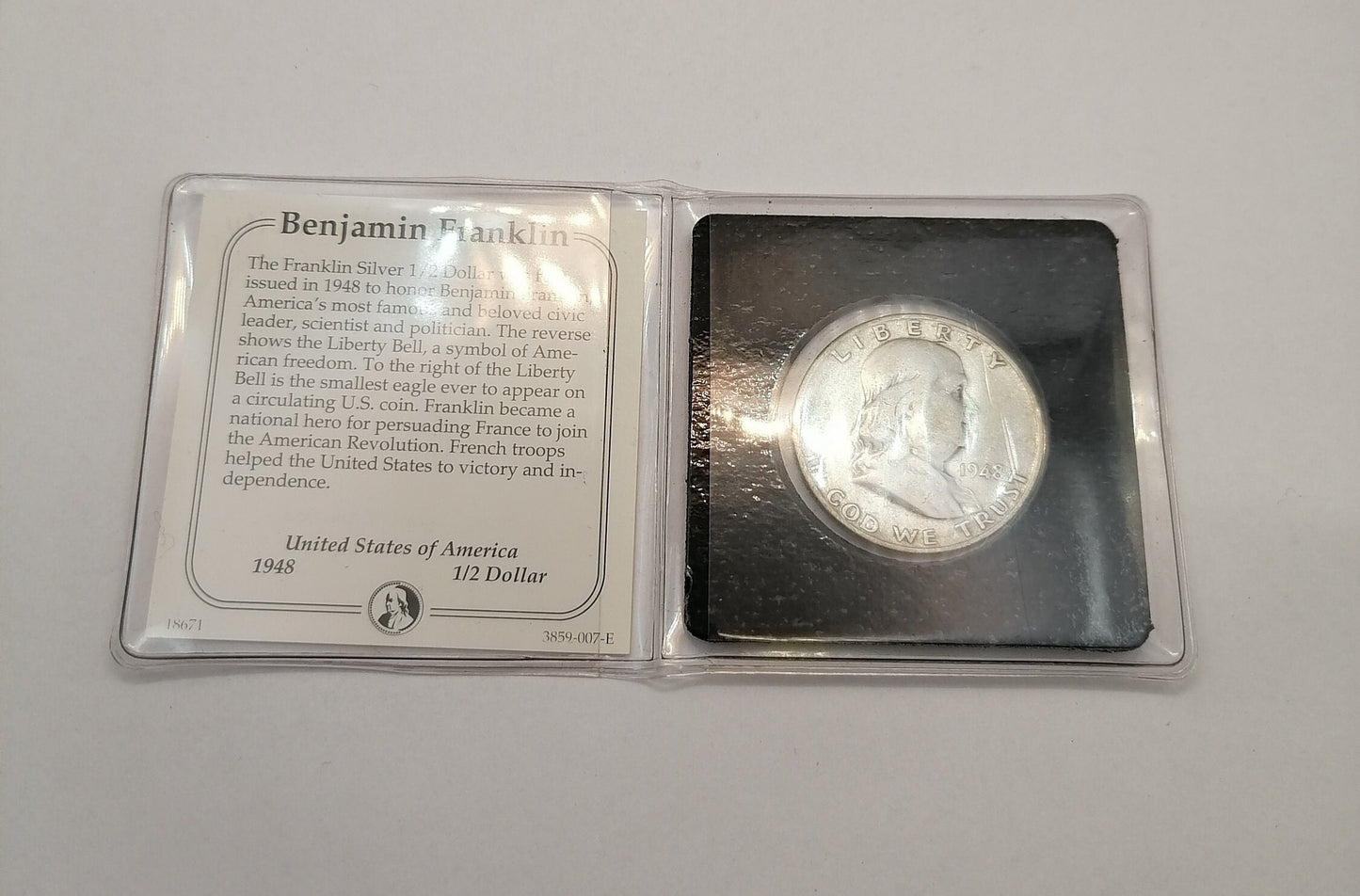 1948 Benjamin Franklin Silver Half Dollar