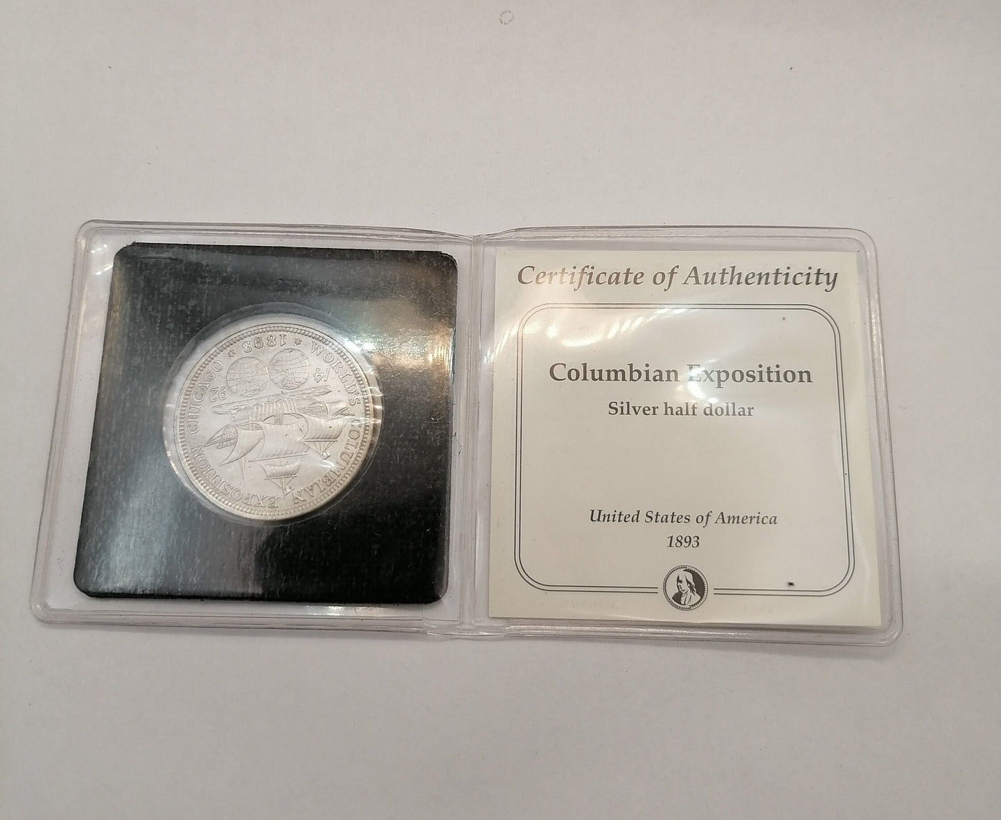 1893 Columbian Exposition - Silver Half Dollar - 1492 Christopher Columbus