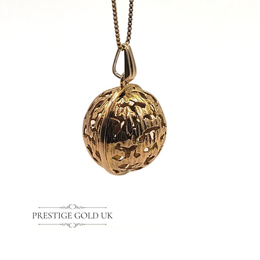 9ct Gold Globe Pendant