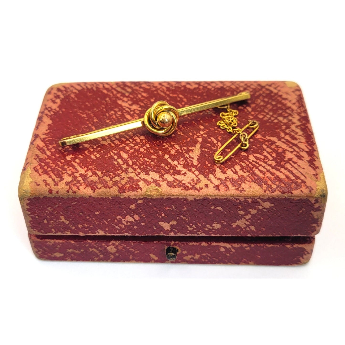 Solid 15ct Gold Bar Brooch