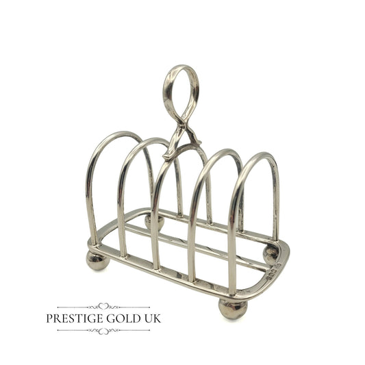 Antique George V Silver Toast Rack - GS&CO LTD Regent Street London