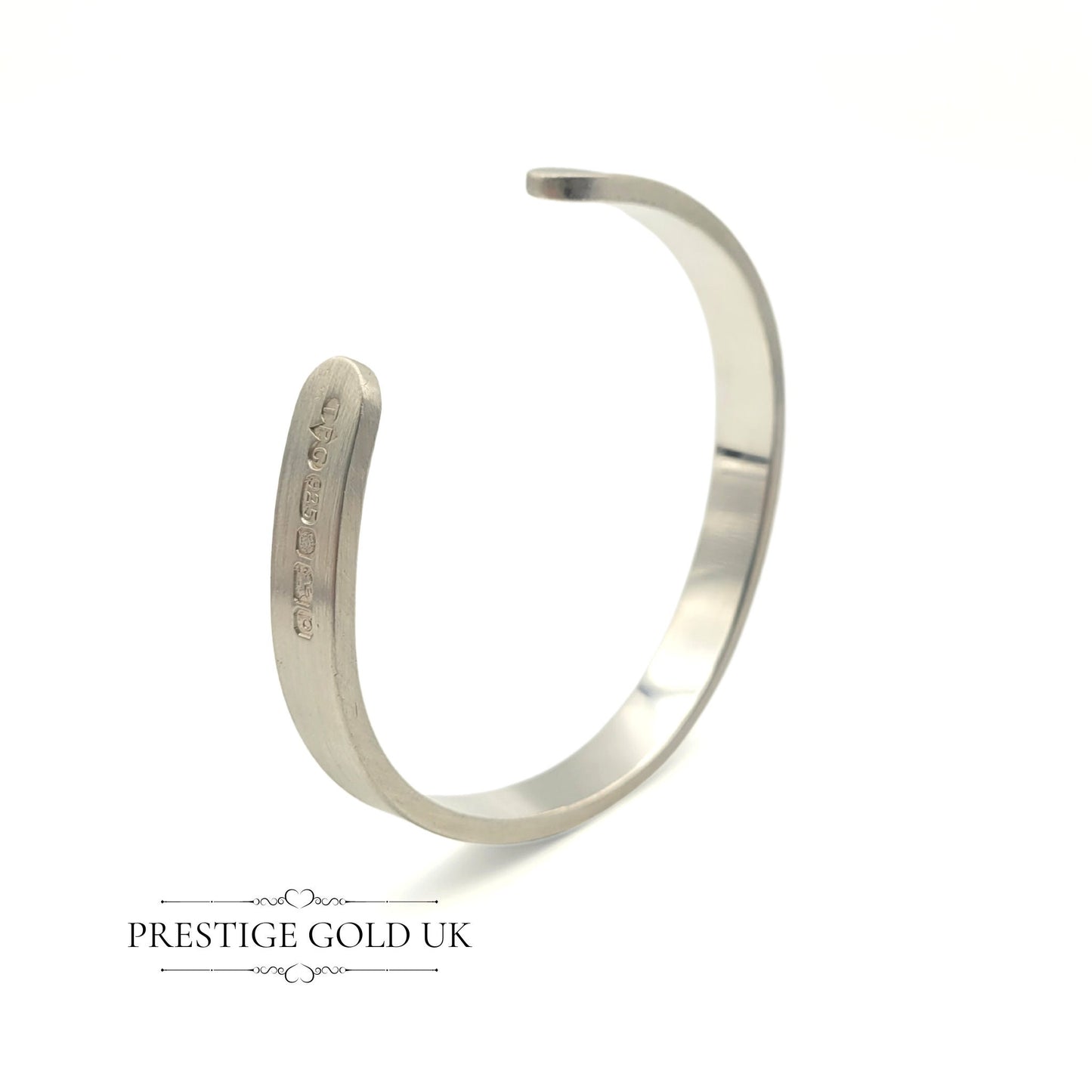 Men's Vintage Solid Silver Cuff Bracelet