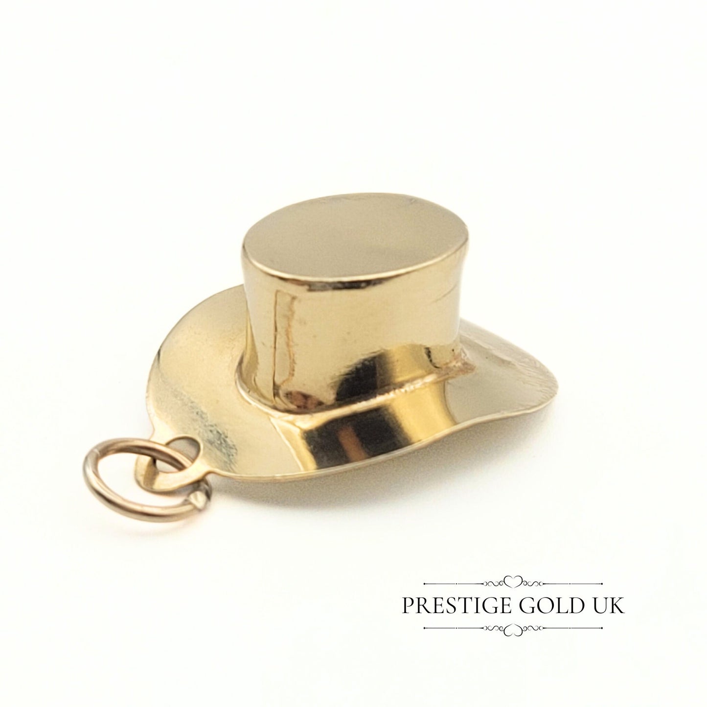 Vintage 9ct Gold Top Hat Charm