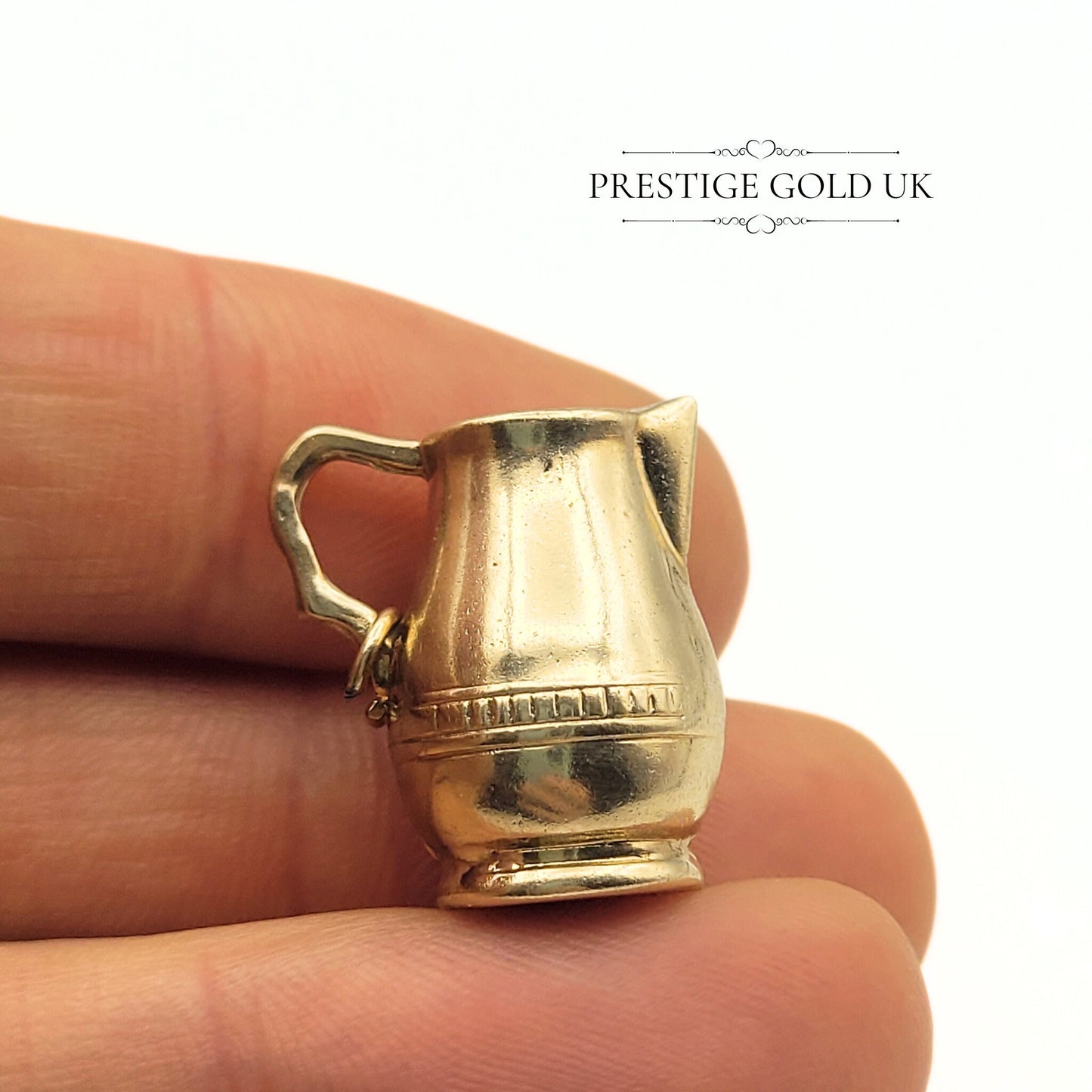 Vintage 9ct Gold Jug / Pot Charm