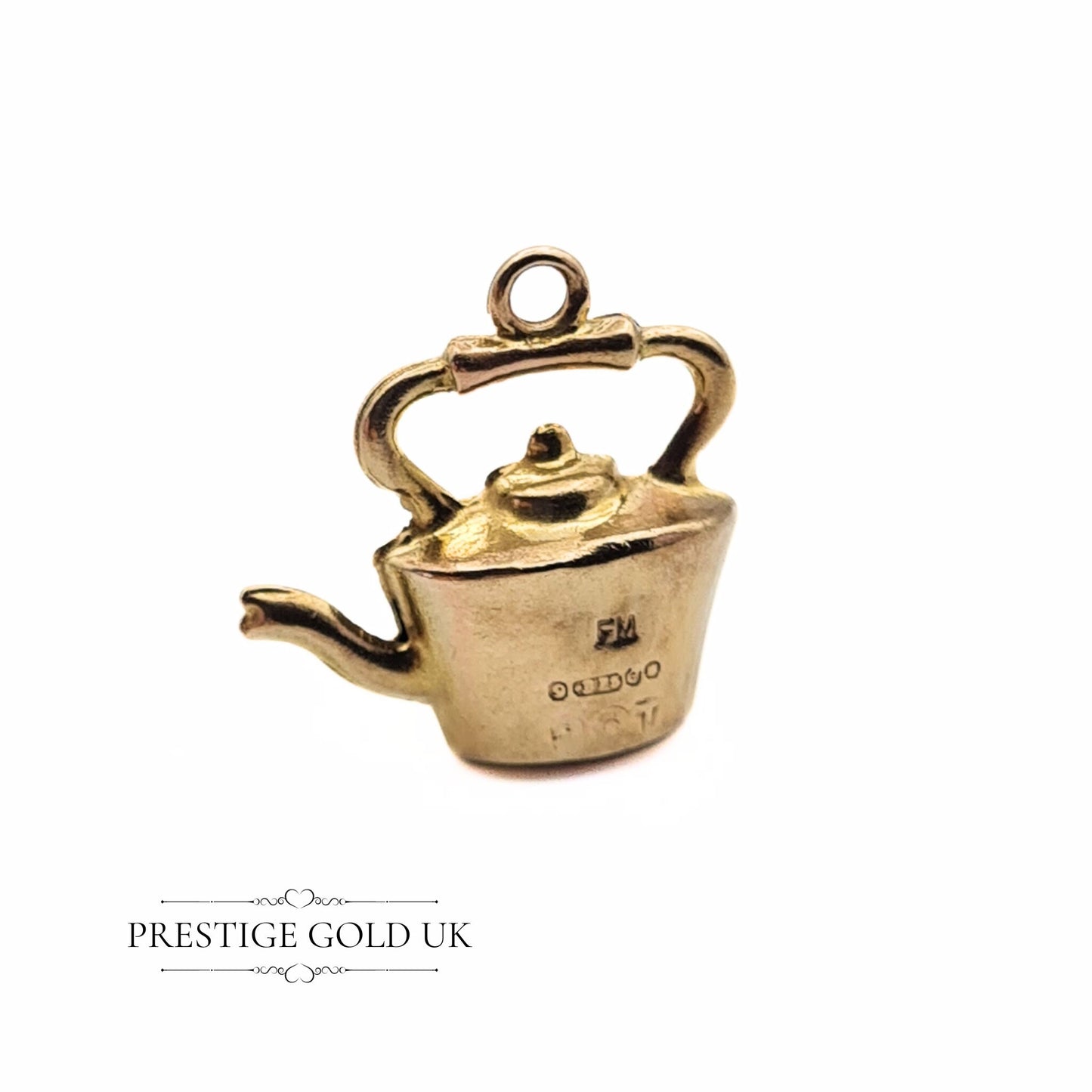 Vintage 9ct Gold Tea Pot Charm