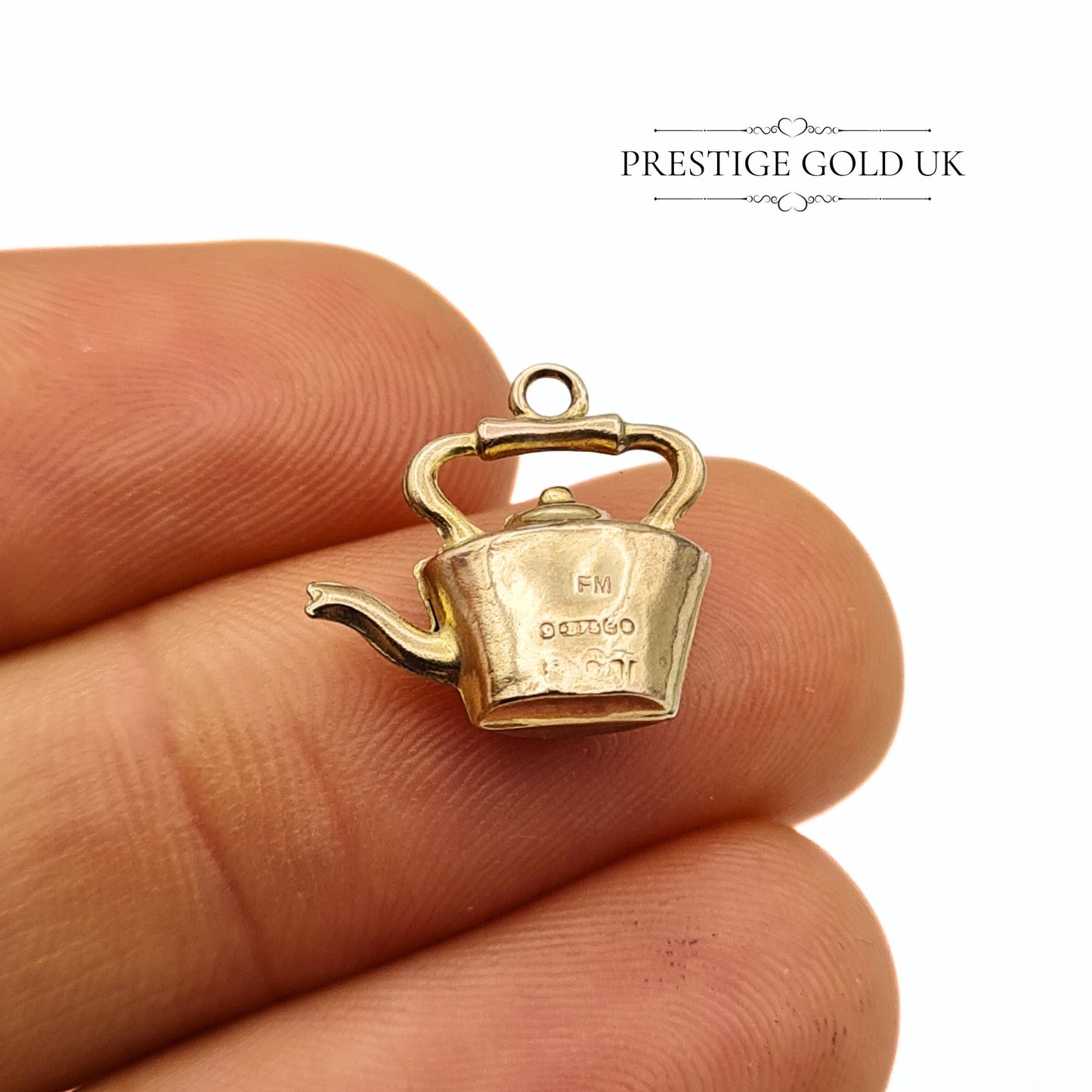 Vintage 9ct Gold Tea Pot Charm