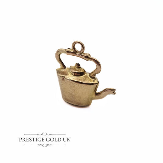 Vintage 9ct Gold Tea Pot Charm